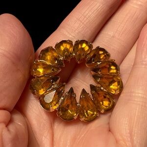 Amber colored vintage pendant